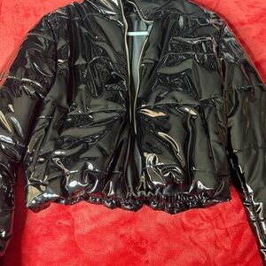 Black Glossy Women's Jacket